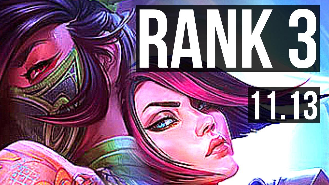 AKALI vs FIORA (TOP) Rank 1 Akali, Rank 3, 7/1/2, Godlike BR