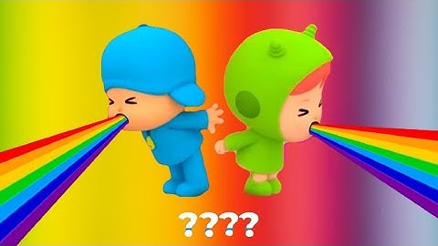 5 Pocoyo & Nina 👧🤮🌈 "Ugh! Disgusting!" Sound Variations in 35 Seconds