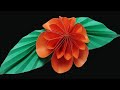 How to make flower with paper-Easy origami Kusudama flower #shorts