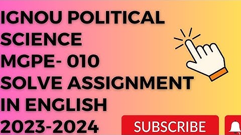 Mgpe 10 solved assignment 2023-2024