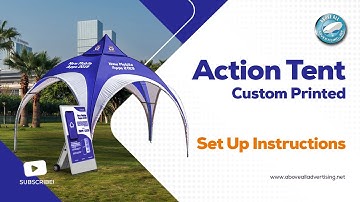 Dome Tent Setup - Outdoor Inflatable Tent Installation - Above All Advertising