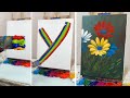 Easy Colorful Flower Painting for Beginners | Acrylic Step-by-Step Tutorial #079