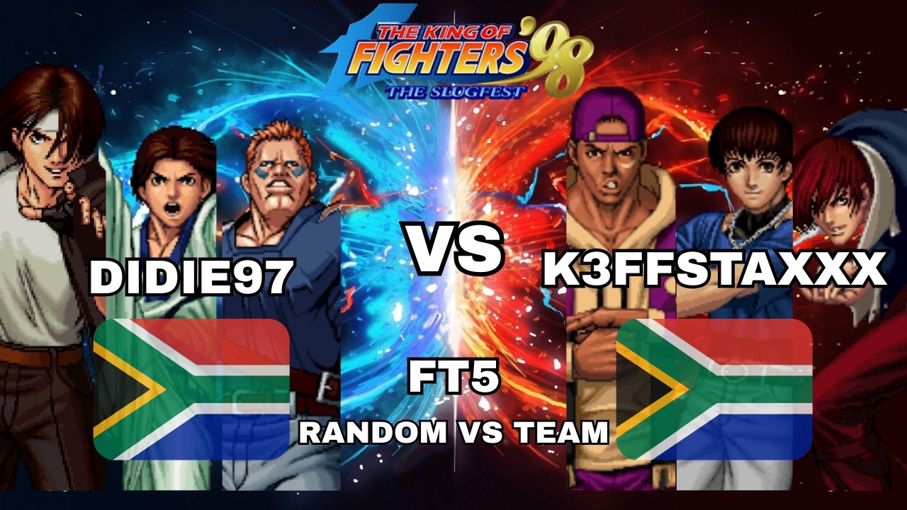 拳で！ DIDIE97 VS K3FFSTAXXX | KOF '98 FIGHTCADE RANDOMS VS TEAM! - YouTube