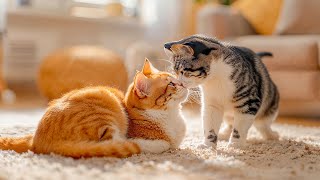 Calming piano music for cats ♬ Instantly Soothe Your Anxious Cat with Purring sounds