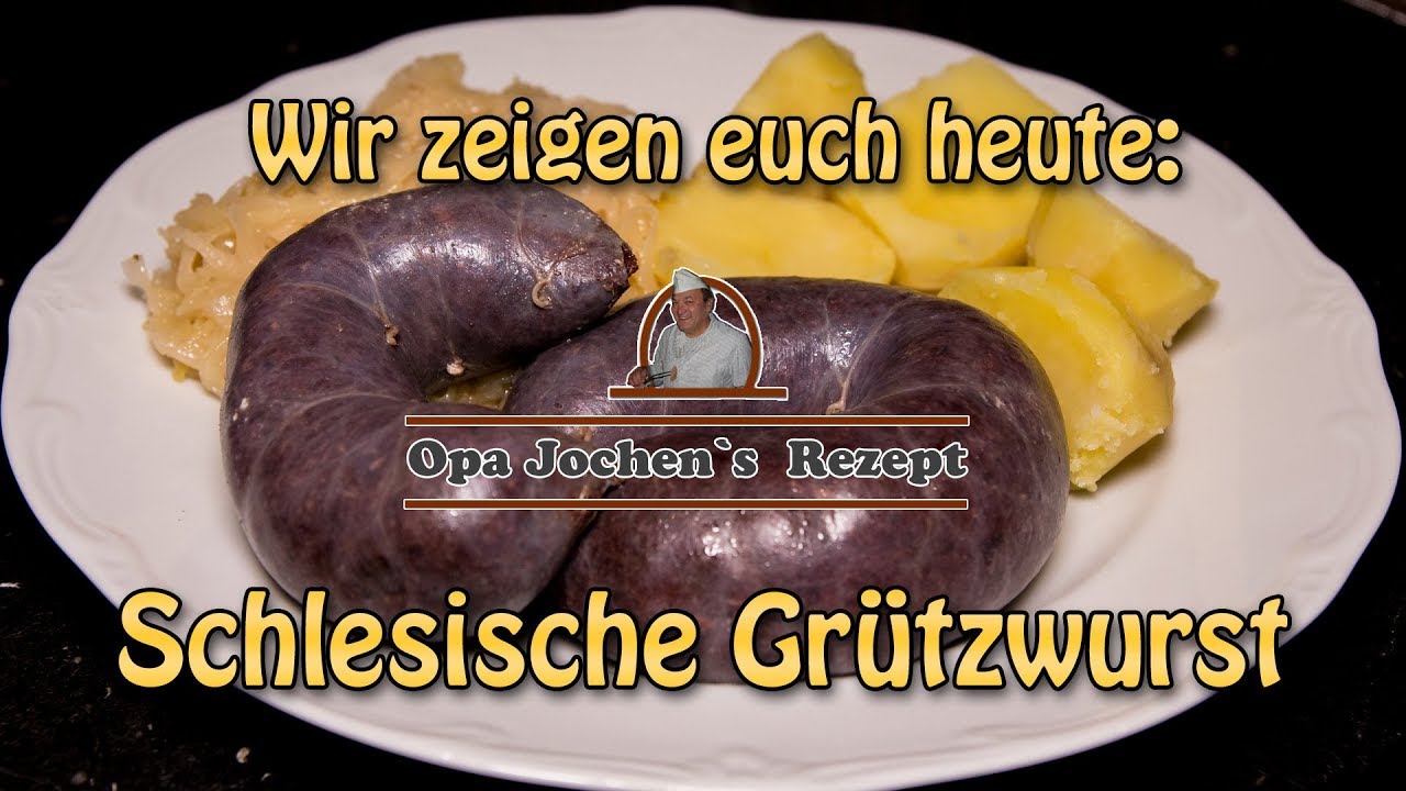 Omas Grützwurst auf Kartoffelstampf