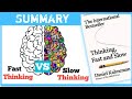 Thinking Fast and Slow Book Summary in Hindi | Daniel Kahneman | How to make right decisions in life