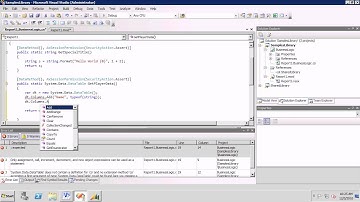 AX2009 SSRS 12 Using Data Methods as a Data Source