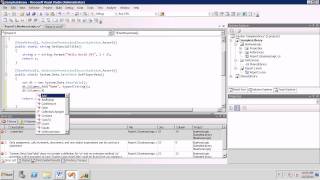 AX2009 SSRS 12 Using Data Methods as a Data Source