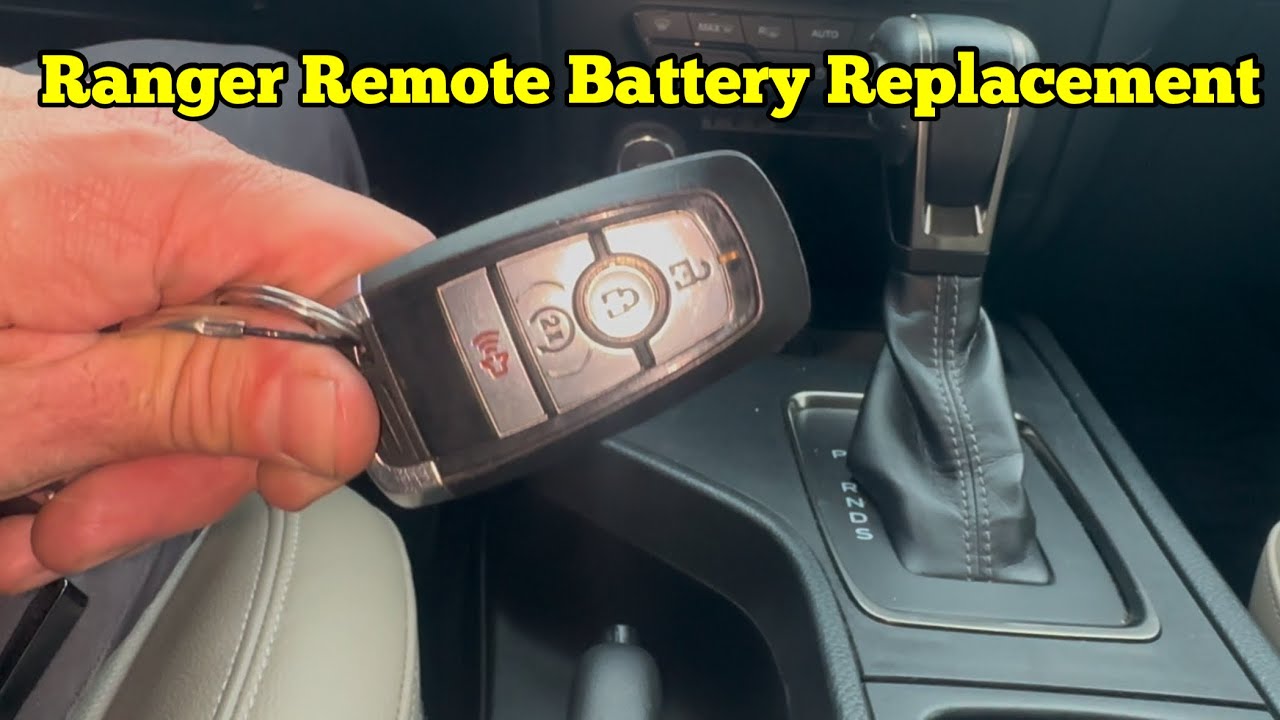 Ford Ranger Remote Battery 2019-2025 Ford Ranger How to replace remote battery - YouTube