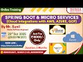 SPRING BOOT &amp; MICRO SERVICES Online Training @ DURGASOFT