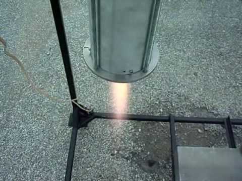 Nitrous Oxide/Propane engine test day 1 close up