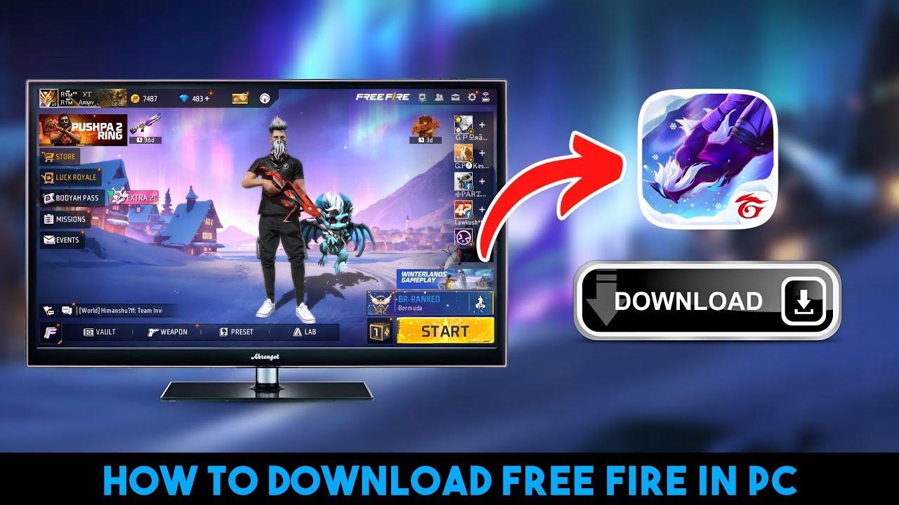 How to download free fire in pc how to download free fire in pc