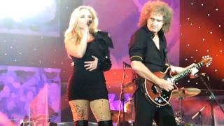 Video thumbnail of "Kerry Ellis & Brian May Rock You and Champions Last Night of the Proms.MP4"