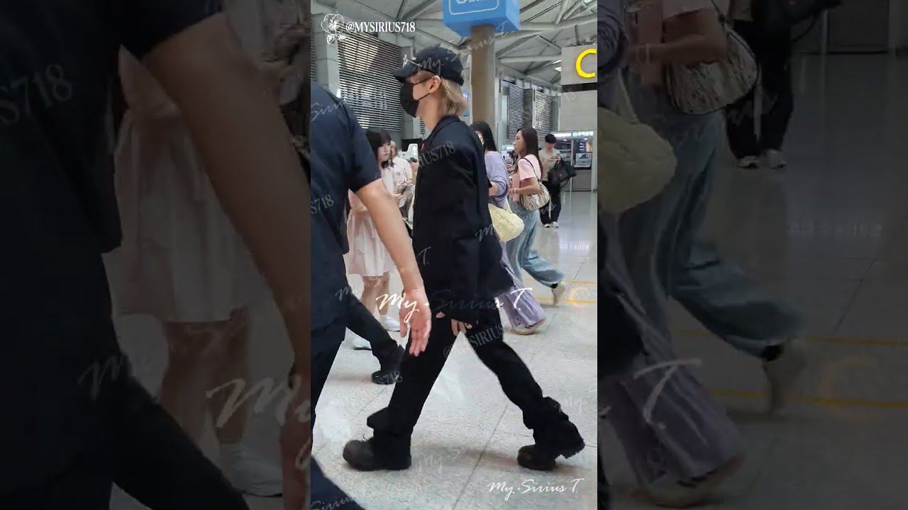 Taemin 태민 🖤🤍✈️ Incheon Airport 4K DEPARTURE to Hangzhou | Fanmeeting CLASS-MATE 인천공항 출국 항저우 (slowed)