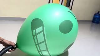 Cute emoji jumbo rocket balloon