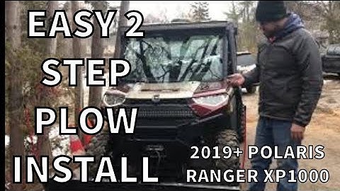 EASY 2 STEP PLOW INSTALL - 2019 POLARIS RANGER XP1000