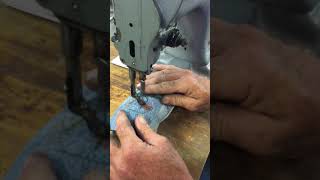 Singer 47W70 Denim Darning Mavhine w/ Vintage Table, Stand & NEW Servo Motor.   S/N-EW034709