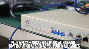 8 E1 + 4 x Fast Ethernet 10/100BaseT  Fiber Optic Multiplexer (Optimux)