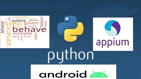 Python Appium Android App Automatisation use "behave"