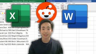 Convert Data from Excel into ADDRESS LABELS in Word