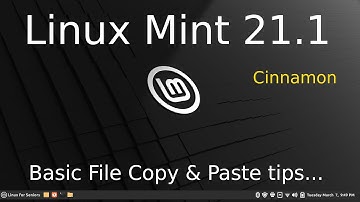 Linux Mint 21.1 - Cinnamon - New user Basic File Copy & Paste Tips.