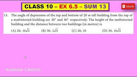 CLASS 10 - EX 6.5 - SUM 13