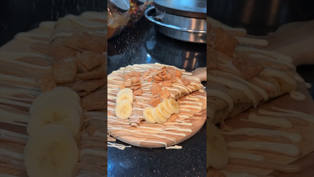 Part 1 of 3: We went ALL OUT with dessert at Crepe House in the Bronx! 🍫🧇🥞😍🤤 #DEVOURPOWER