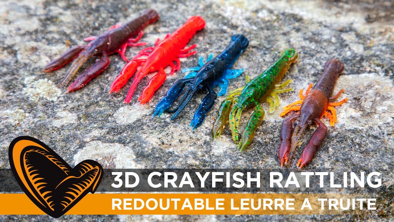 Hedmy Lot De 4 Leurres Écrevisses Souples Pour Pêche - Crawfish Réalistes 5.5-6cm, Action Naturelle