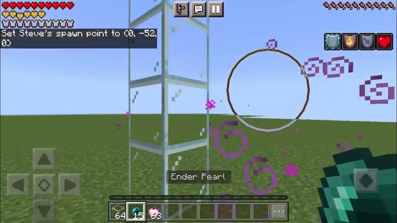 mlg ender pearl in minecraft bedrock 242 YouTube