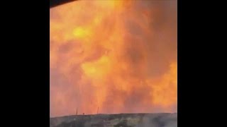 Raw video: Fresno gas explosion launches fireball