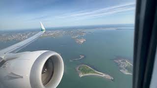 Alaska Airlines 737 MAX 9 Takeoff from Boston Logan