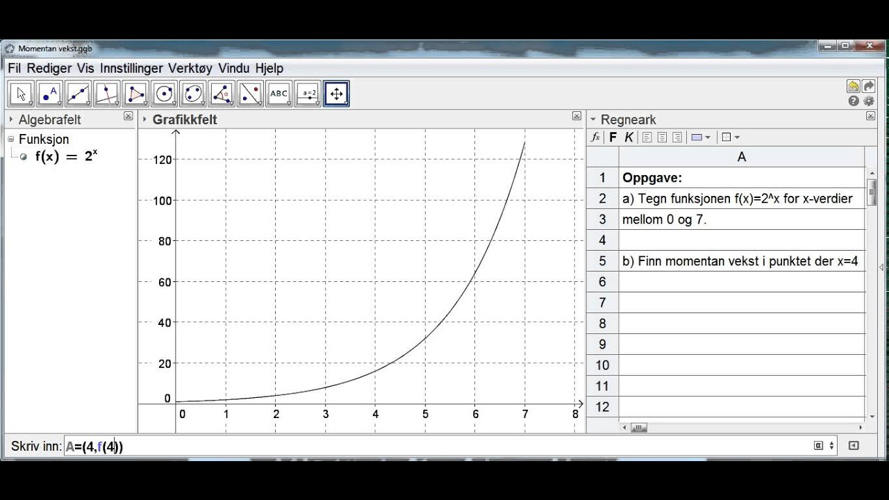 Hvordan Finne Toppunkt I Geogebra