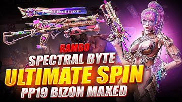 PUBG Mobile Spectral Byte Ultimate Lucky Spin Opening + Maxing New Bizon (lvl 7) 😍🔥 || Rambo
