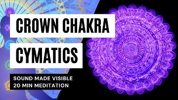 Water Resonance of 216Hz Crown Chakra - Sound Made Visible | CYMATICS Daily Chakra Meditation