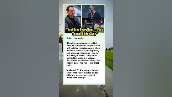 Xavi Gave Everything… Flick Turned It Into Glory #football #barcelona #xavi #hansiflick #shorts