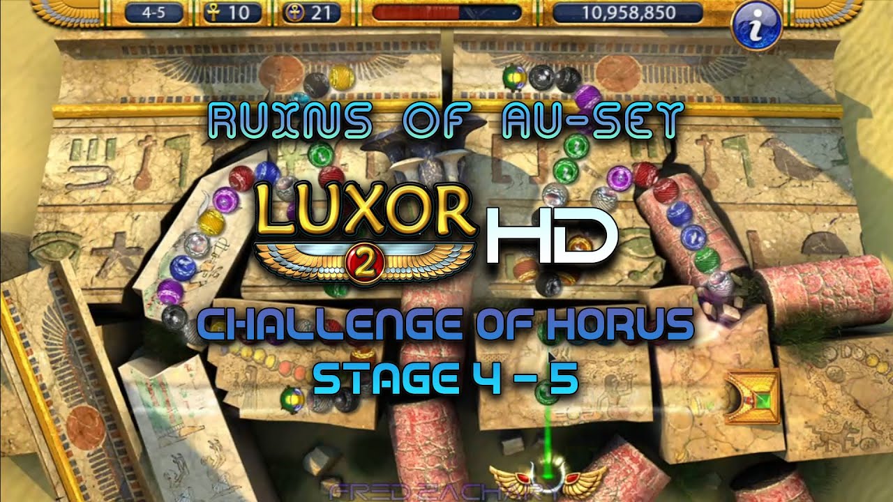 Luxor 2 HD [2012] | Challenge of Horus - Stage 4 - 5 : Ruins of Au-Set