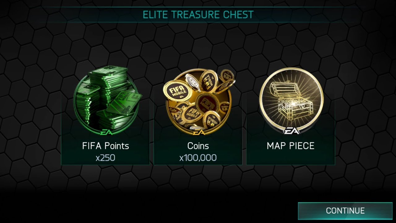 FIFA 18 Mobile: claiming the ELITE TREASURE CHEST and now&later packs OPENING