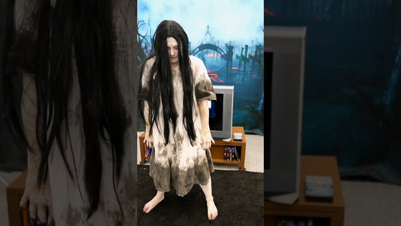 THE RING Cosplay at Creep IE Con (ft Spooky Professor) #thering #horror #cosplay