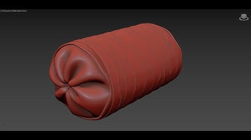Modeling Round Cushion by Modifier Cloth in 3dsmax