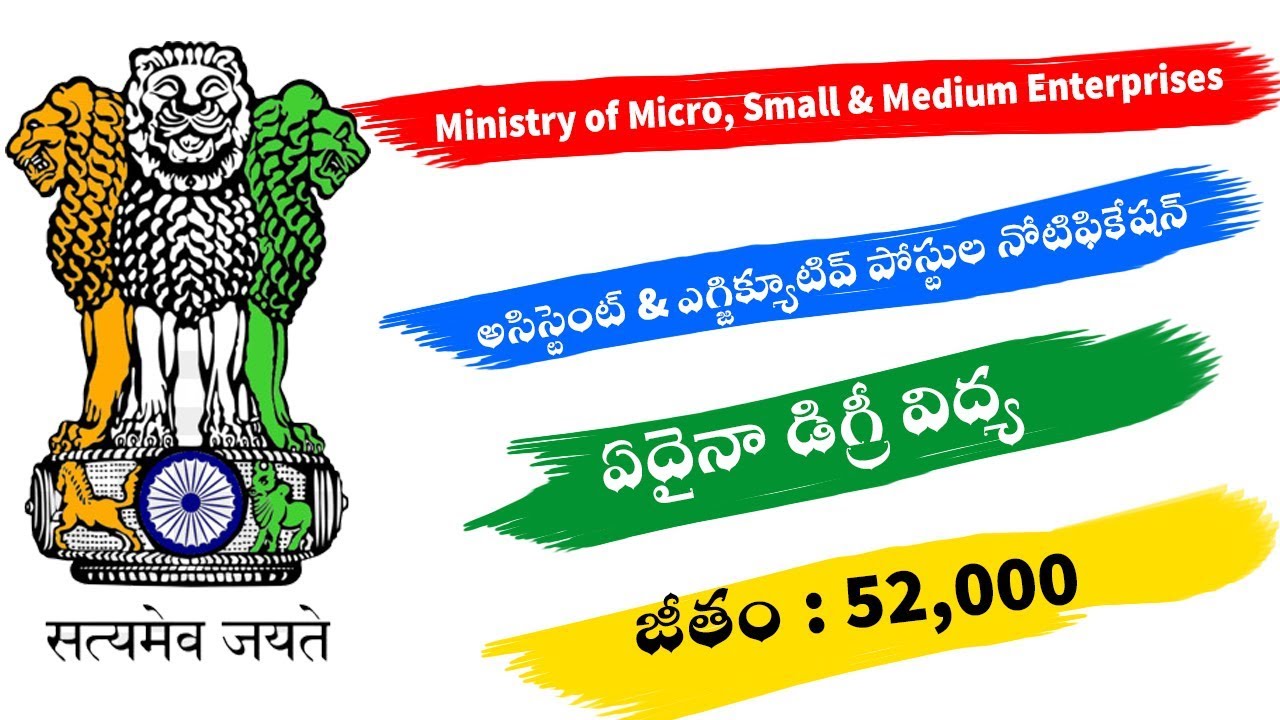 Ministry Of Micro Small And Medium Enterprises Assistant And Executive ministry-of-micro-small-and-medium-enterprises-assistant-and-executive