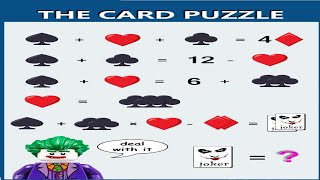 The Card Puzzle - Only For Genius