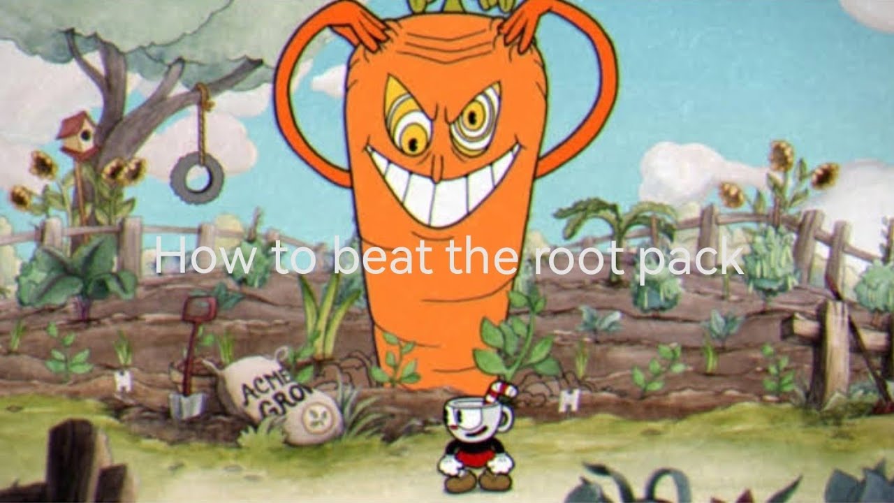 How to beat the root pack in cuphead - YouTube