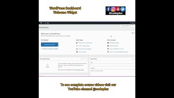 WordPress Dashboard Welcome Widget - Learn WordPress in Urdu