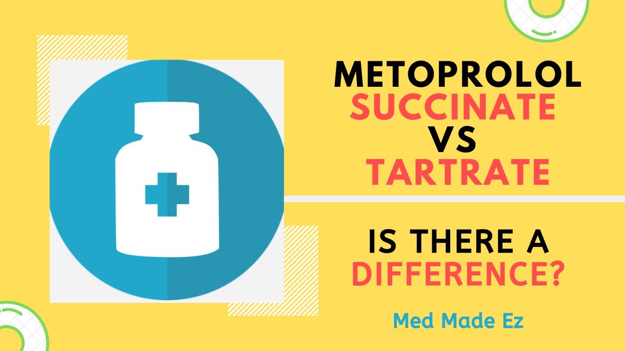 what is the difference between metoprolol and metoprolol tartrate