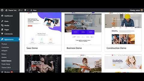 Free WordPress Theme Punte - How to install Demo (Starter Websites) | WordPress Tutorial