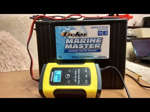 ЗАРЯДНОЕ УСТРОЙСТВО АВТОМАТ 12V. и ТЯГОВЫЙ АКБ DEKA DP24 (CCA550) для лодочного электромотора.