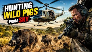 Wild Pig Hunting From Helicopter in American Marksman! 🚁🐗 | Realistic Sniper Gameplay screenshot 1