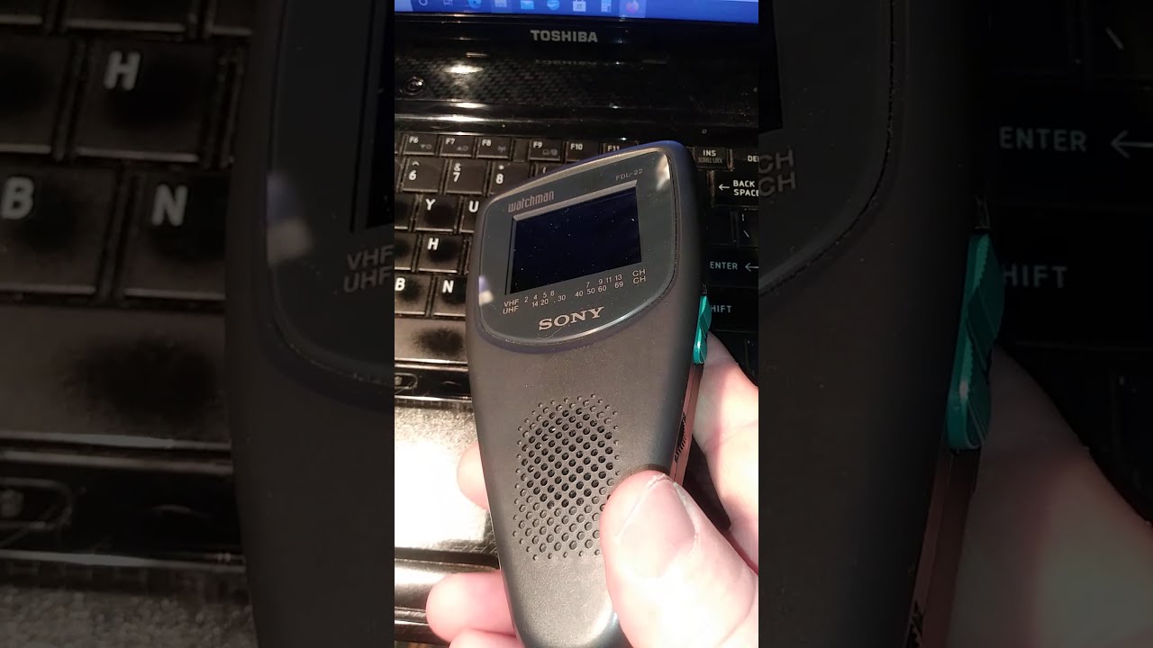 Sony Watchman FDL22 Portable Analog Television 1990s TESTED Works