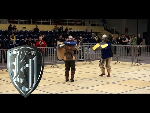 Knights fight with sword and shield - Marta Kupczyk vs Sebastian Przybyszewski  [06 Jaworzno 2015 ]