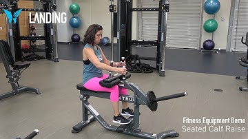 Equipment Demo - Seated Calf Raise Machine